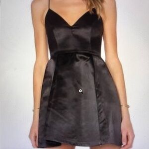 LOVERS + FRIENDS Little Black Dress Large LBD Cocktail Whimsigoth Designer